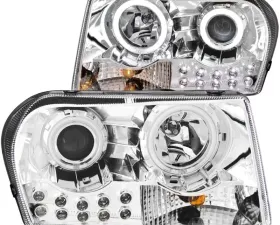Anzo USA Projector Headlight Set w/Halo Chrysler 300C 2005-2010