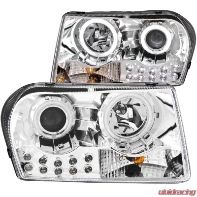 Anzo USA Projector Headlight Set w/Halo Chrysler 300C 2005-2010 - 121136