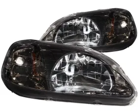 Anzo USA Crystal Headlight Set Honda Civic 1999-2000