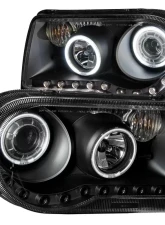 Anzo USA Projector Headlight Set w/Halo Chrysler 300C 2005-2010                                     - 121251 - Image 3