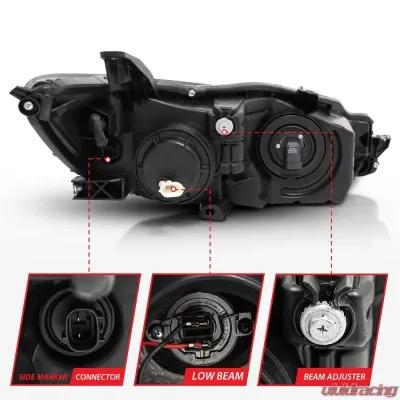 Anzo USA Projector Headlight Set Toyota Camry 2015-2016 - 121518