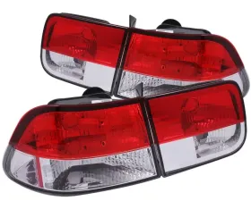 Anzo USA Tail Light Assembly Honda Civic 1996-2000