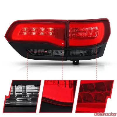 Anzo USA Tail Light Assembly Jeep Grand Cherokee 2014-2017 - 311269