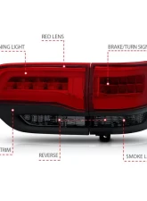 Anzo USA Tail Light Assembly Jeep Grand Cherokee 2014-2017                                     - 311269 - Image 4