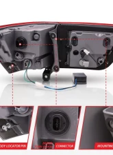 Anzo USA Tail Light Assembly Jeep Grand Cherokee 2014-2017                                     - 311269 - Image 5