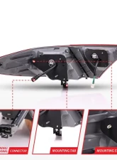 Anzo USA Tail Light Assembly Toyota Camry 2015-2017                                     - 321336 - Image 5