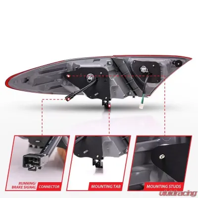 Anzo USA Tail Light Assembly Toyota Camry 2015-2017 - 321336