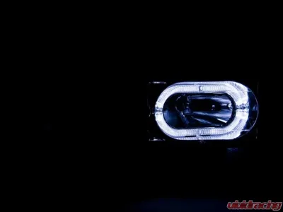 Anzo USA Crystal Headlight Set w/Halo - 111006