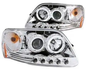 Anzo USA Projector Headlight Set w/Halo Ford 1997-2003