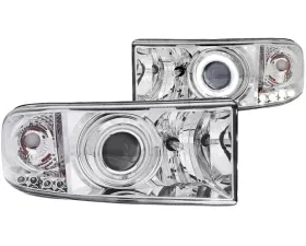 Anzo USA Projector Headlight Set w/Halo Dodge