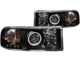 Anzo USA Projector Headlight Set w/Halo Dodge