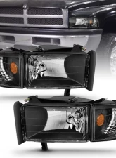 Anzo USA Crystal Headlight Set Dodge                                     - 111067 - Image 5