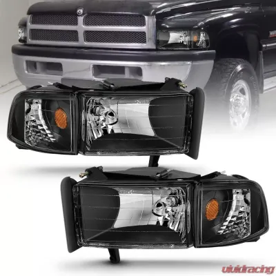 Anzo USA Crystal Headlight Set Dodge - 111067