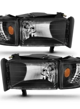 Anzo USA Crystal Headlight Set Dodge                                     - 111067 - Image 2