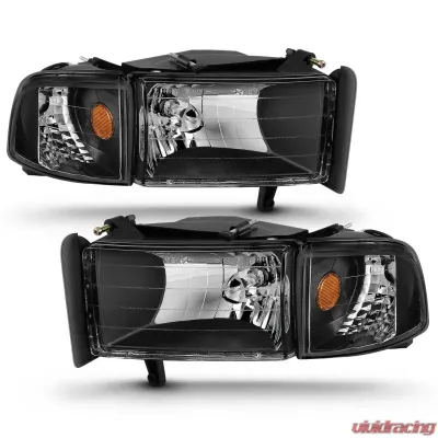Anzo USA Crystal Headlight Set Dodge - 111067