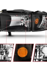 Anzo USA Crystal Headlight Set Dodge                                     - 111067 - Image 3