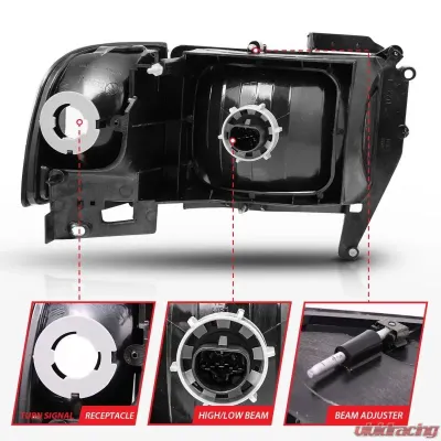 Anzo USA Crystal Headlight Set Dodge - 111067