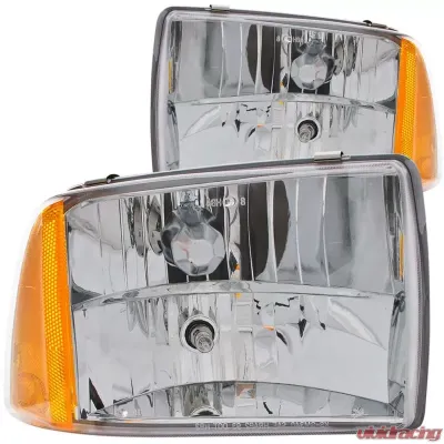 Anzo USA Crystal Headlight Set Chevrolet Blazer 1995-1997 - 111078