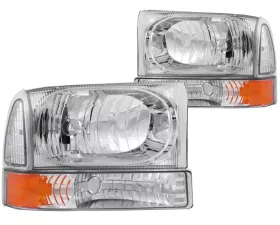 Anzo USA Crystal Headlight Set Ford Excursion 2000-2004