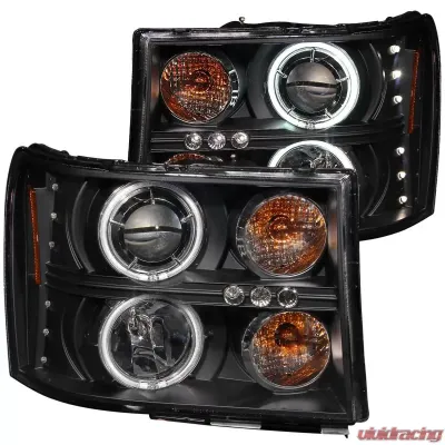 Anzo USA Projector Headlight Set w/Halo GMC Sierra 2007-2014 - 111125