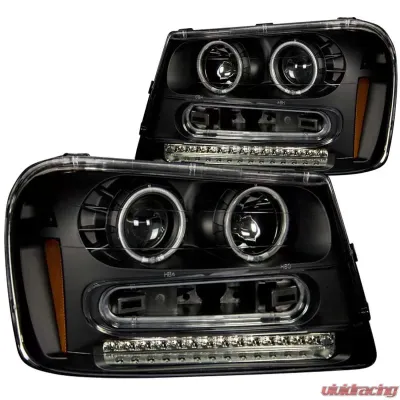 Anzo USA Projector Headlight Set w/Halo Chevrolet TrailBlazer 2003-2009 - 111127