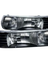 Anzo USA Crystal Headlight Set Chevrolet                                     - 111155 - Image 2