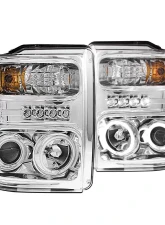 Anzo USA Projector Headlights w/Halo Chrome (CCFL)                                     - 111167 - Image 3