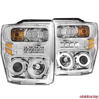 Anzo USA Projector Headlights w/Halo Chrome (CCFL) - 111167