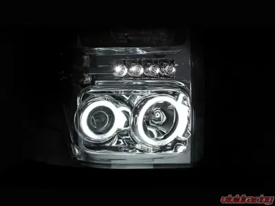 Anzo USA Projector Headlights w/Halo Chrome (CCFL) - 111167