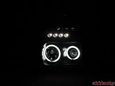 Anzo USA Projector Headlight Set w/Halo Ford 2008-2010 - 111168