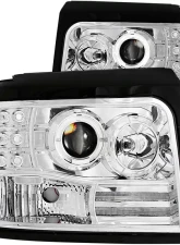 Anzo USA Projector Headlight Set w/Halo Ford 1992-1996                                     - 111183 - Image 3