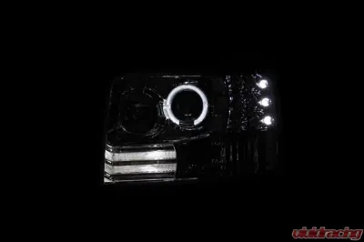 Anzo USA Projector Headlight Set w/Halo Ford 1992-1996 - 111183
