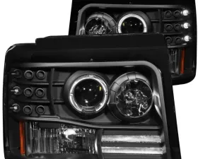Anzo USA Projector Headlight Set w/Halo Ford 1992-1996
