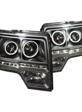 Anzo USA Projector Headlight Set w/Halo Ford                                     - 111298 - Image 2