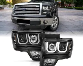 Anzo USA Projector Headlight Set w/U-Bar Switchback Ford