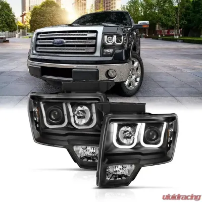 Anzo USA Projector Headlight Set w/U-Bar Switchback Ford - 111383