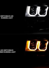 Anzo USA Projector Headlight Set w/U-Bar Switchback Ford                                     - 111383 - Image 2
