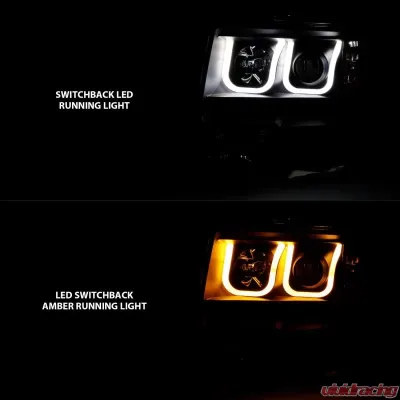 Anzo USA Projector Headlight Set w/U-Bar Switchback Ford - 111383