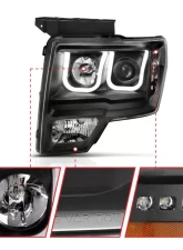 Anzo USA Projector Headlight Set w/U-Bar Switchback Ford                                     - 111383 - Image 3