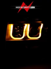 Anzo USA Projector Headlight Set w/U-Bar Switchback Ford                                     - 111383 - Image 6