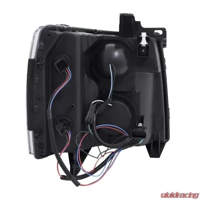 Anzo USA Projector Headlight Set w/U-Bar Switchback Chevrolet Silverado 1500 2007-2013 - 111384