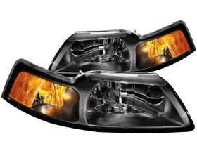 Anzo USA Crystal Headlight Set Ford Mustang 1999-2004