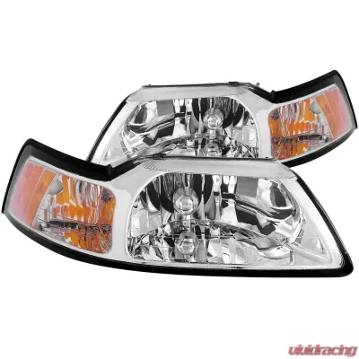 Anzo USA Crystal Headlight Set Ford Mustang 1999-2004 - 121041