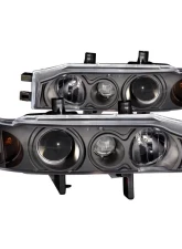 Anzo USA Projector Headlight Set Honda Accord 1990-1993                                     - 121048 - Image 2