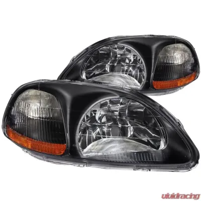 Anzo USA Crystal Headlight Set Honda Civic 1996-1998 - 121067