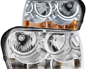 Anzo USA Crystal Headlight Set w/Halo Chrysler 300C 2005-2010