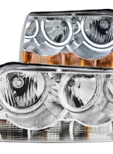 Anzo USA Crystal Headlight Set w/Halo Chrysler 300C 2005-2010                                     - 121137 - Image 3