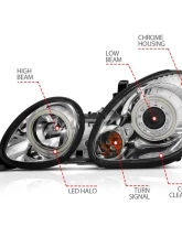 Anzo USA Projector Headlight Set w/Halo Lexus                                     - 121143 - Image 4