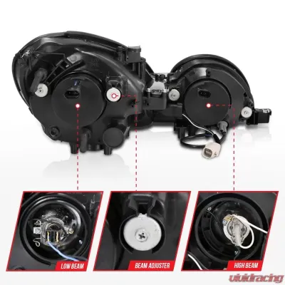 Anzo USA Projector Headlight Set w/Halo Lexus - 121143