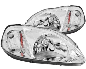 Anzo USA Crystal Headlight Set Honda Civic 1999-2000